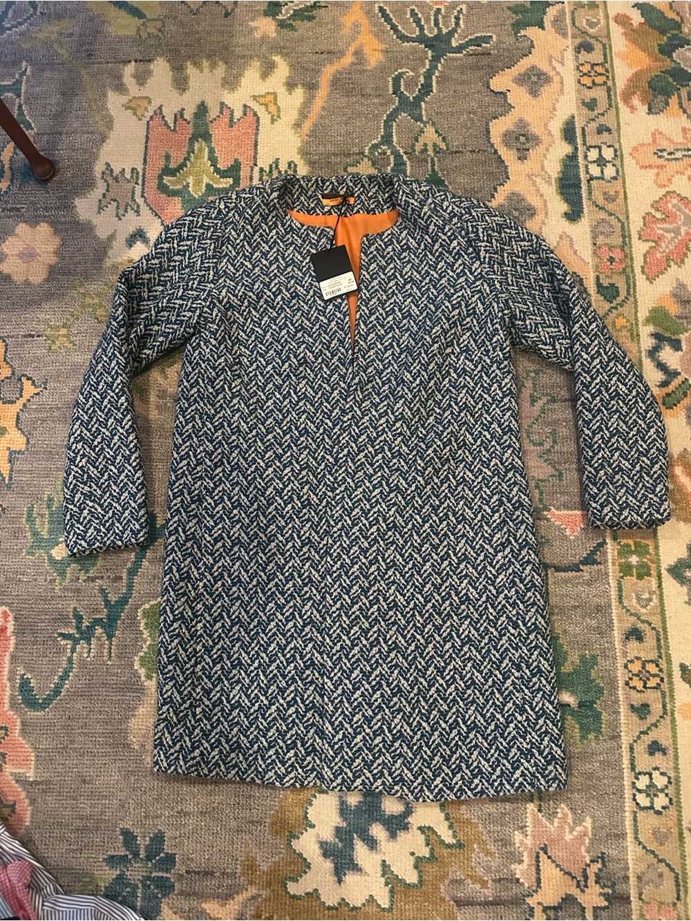 Davide cenci Blue Chevron Knit jacket nwt